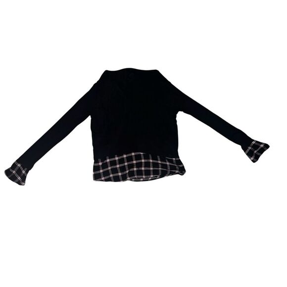 Generation love  Long Sleeve Round Neck Cuff Tartan Preppy  size - Picture 8 of 8